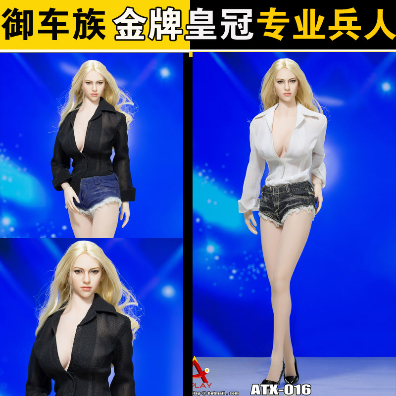 1/6衬衫热辣牛仔裤女兵人
