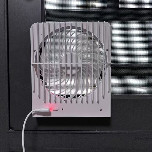 厕所排气扇静音纱窗新风抽风机强