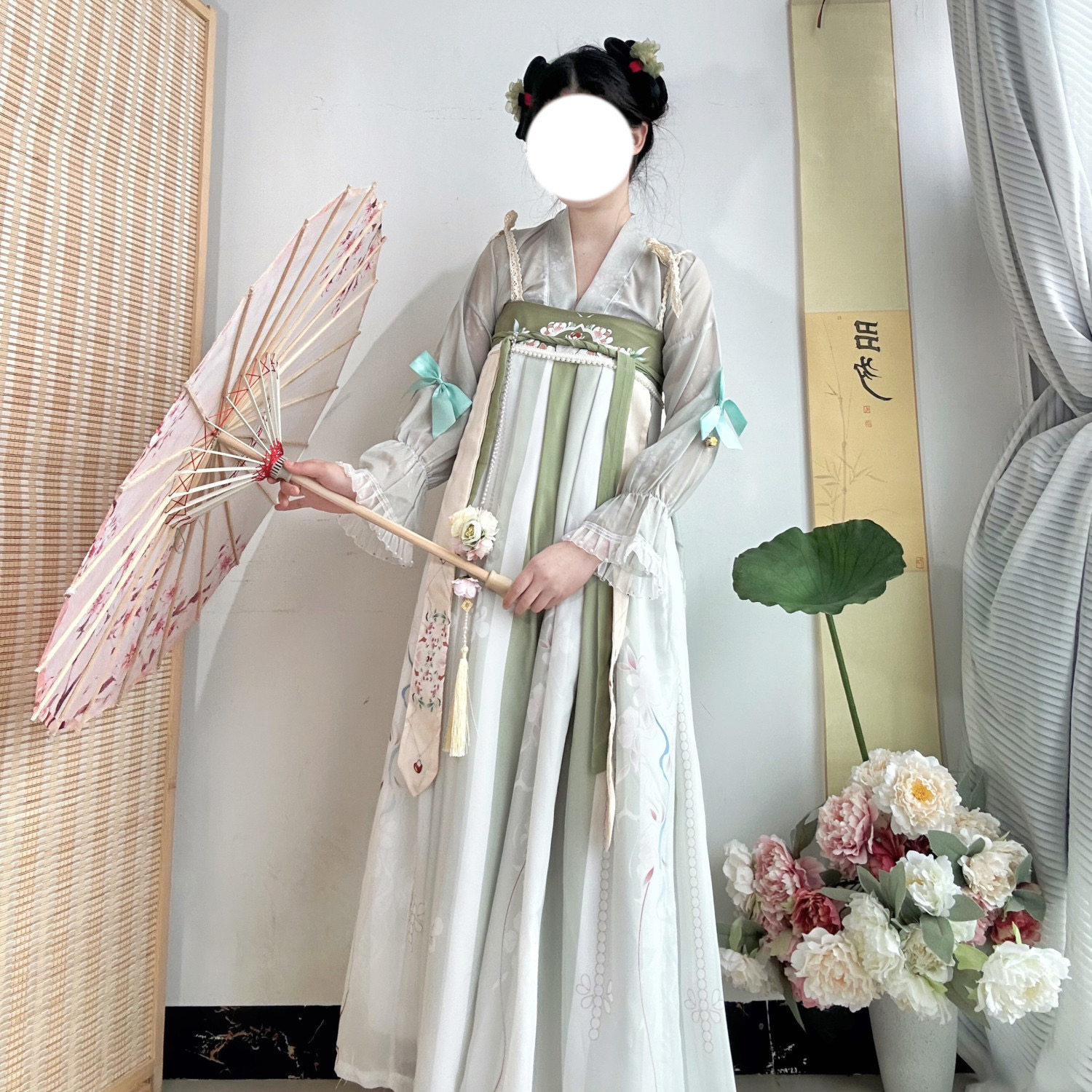 朝花夕拾原创【兰枝】齐胸襦裙汉汉服半身裙