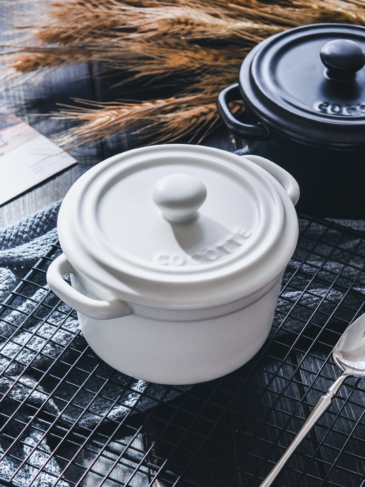 Tao Guang ceramics Roasted Bowl Soup bowl trumpet household Stew pot baking Binaural With cover Double cover Egg Nest cupin the Tableware , Tableware , Bowl  category - from Buy2taobao.com to provide professional Taobao agent buy service