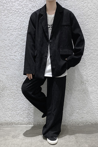 情侣灯芯绒西装韩版宽松气质西服外套 F336P75 控价98图片