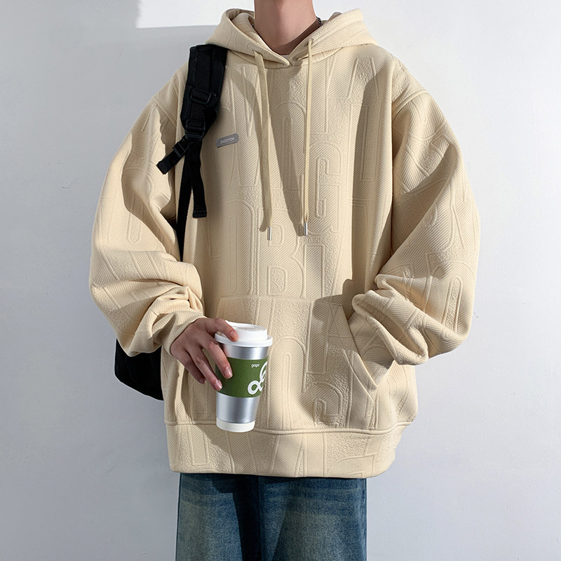 直播图案已注册重磅420克立体提花连帽卫衣男大码W928P55,男装卫衣,电商A073