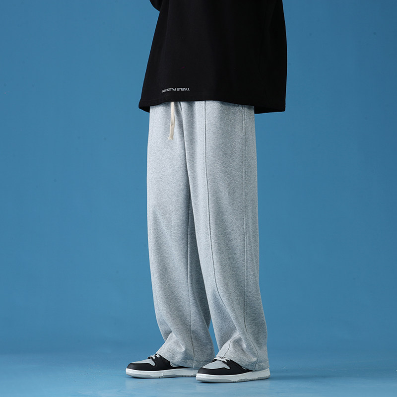 潮流拼接直筒休闲裤男大码宽松拖地长裤K2119P50控价68,男装休闲裤,电商A073