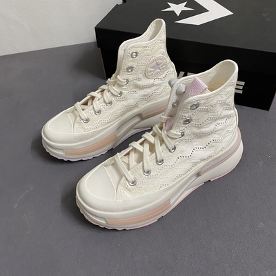 匡威休闲女款厚底增高帆布鞋