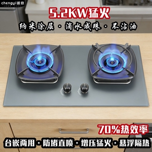 诚意家用燃气灶双灶天然气灶液化