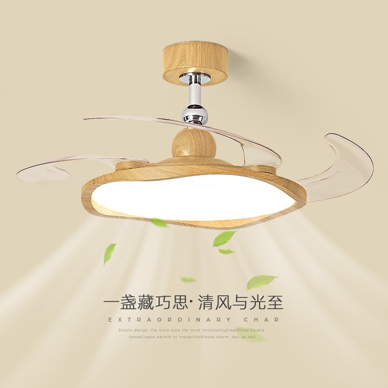 原木风餐厅风扇灯2025新款现代简体隐形卧室吊扇灯约护眼静音一,家装灯饰光源,风扇灯,淘宝优惠券,粉丝福利购,淘宝优惠卷
