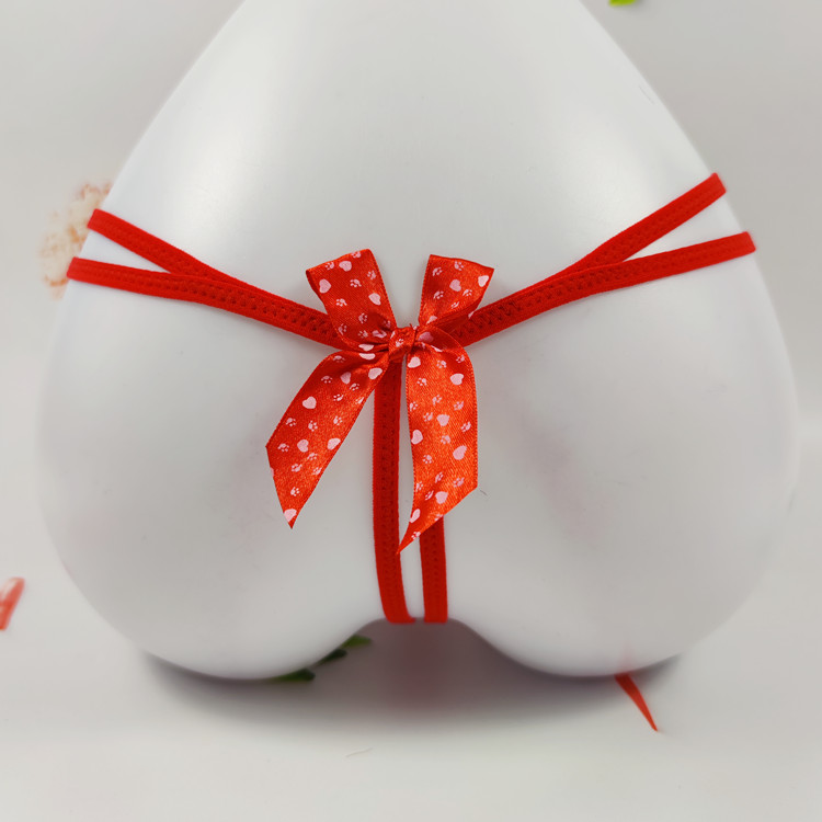 蝴蝶节珠子诱惑细丁双腰线内裤