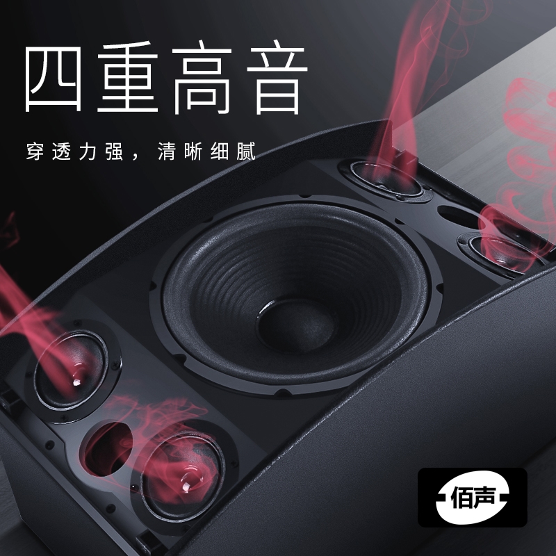 12寸专业舞台音响套装hifi级户外率无源音箱会议婚庆演出店铺大功