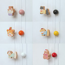 硕南创意可爱卡通儿童房柜门橱柜抽屉衣柜拉免打孔免打孔拉手把手