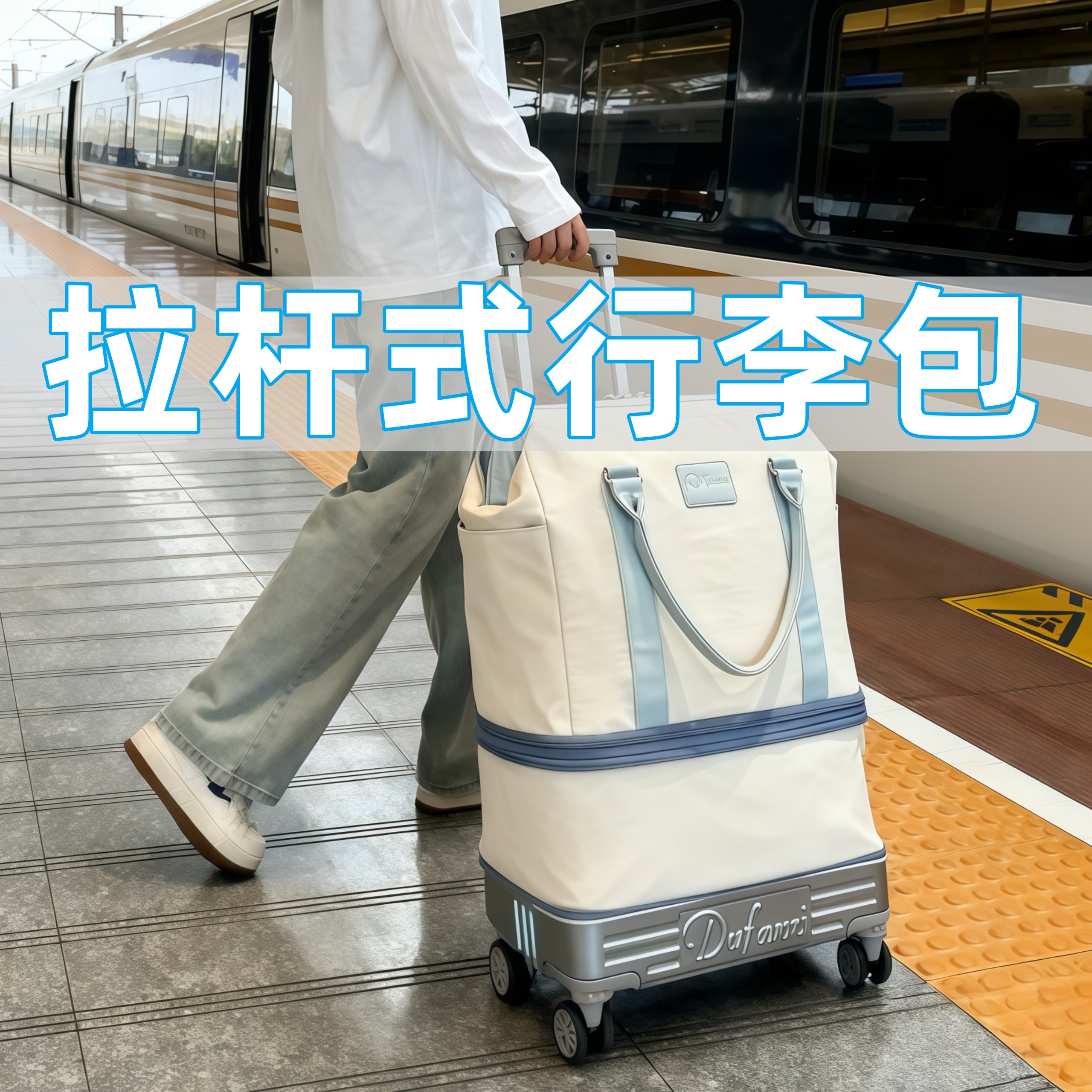 携式拉杆行李包带轮子大容量