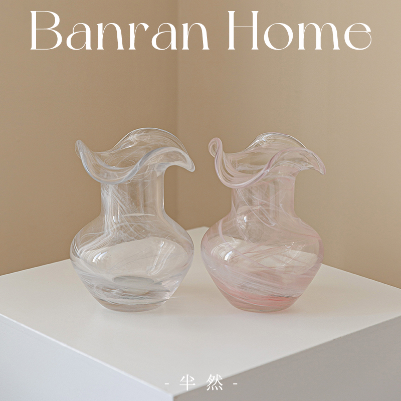 透明小众艺术琉璃高级感花瓶