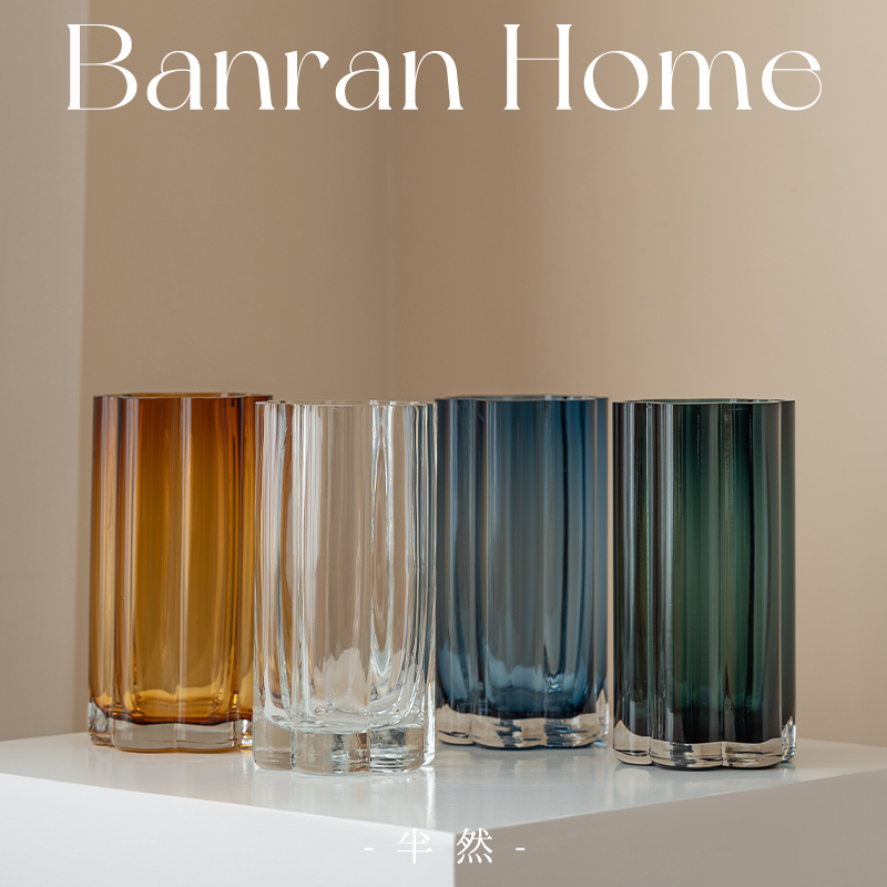 透明办公桌插花水养鲜花餐桌简约