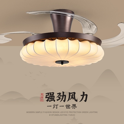 餐厅中古风创意风扇灯家用吊扇灯