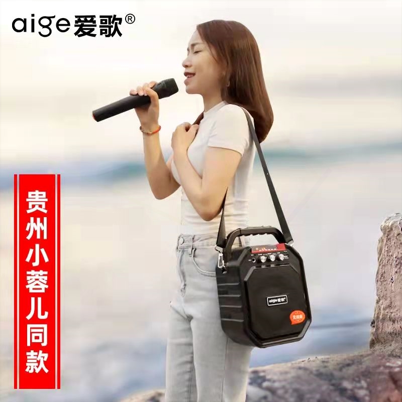 低音炮爱歌s28网红户外k歌音箱广