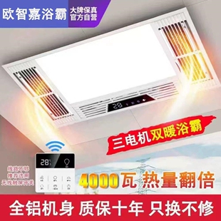欧智嘉风暖浴霸集成吊顶排气扇照体五合一明LED灯具一