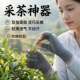 采摘茶叶采茶专用手套神器透气防晒劳保尼龙工作薄款 漏二指 春夏季
