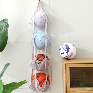 球类收纳挂袋家用篮球收纳筐门口放足球的球架运动器材置物架神器