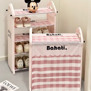 鞋架家用室内好看多层可爱鞋架子宿舍门口小型鞋子防尘简易窄鞋柜