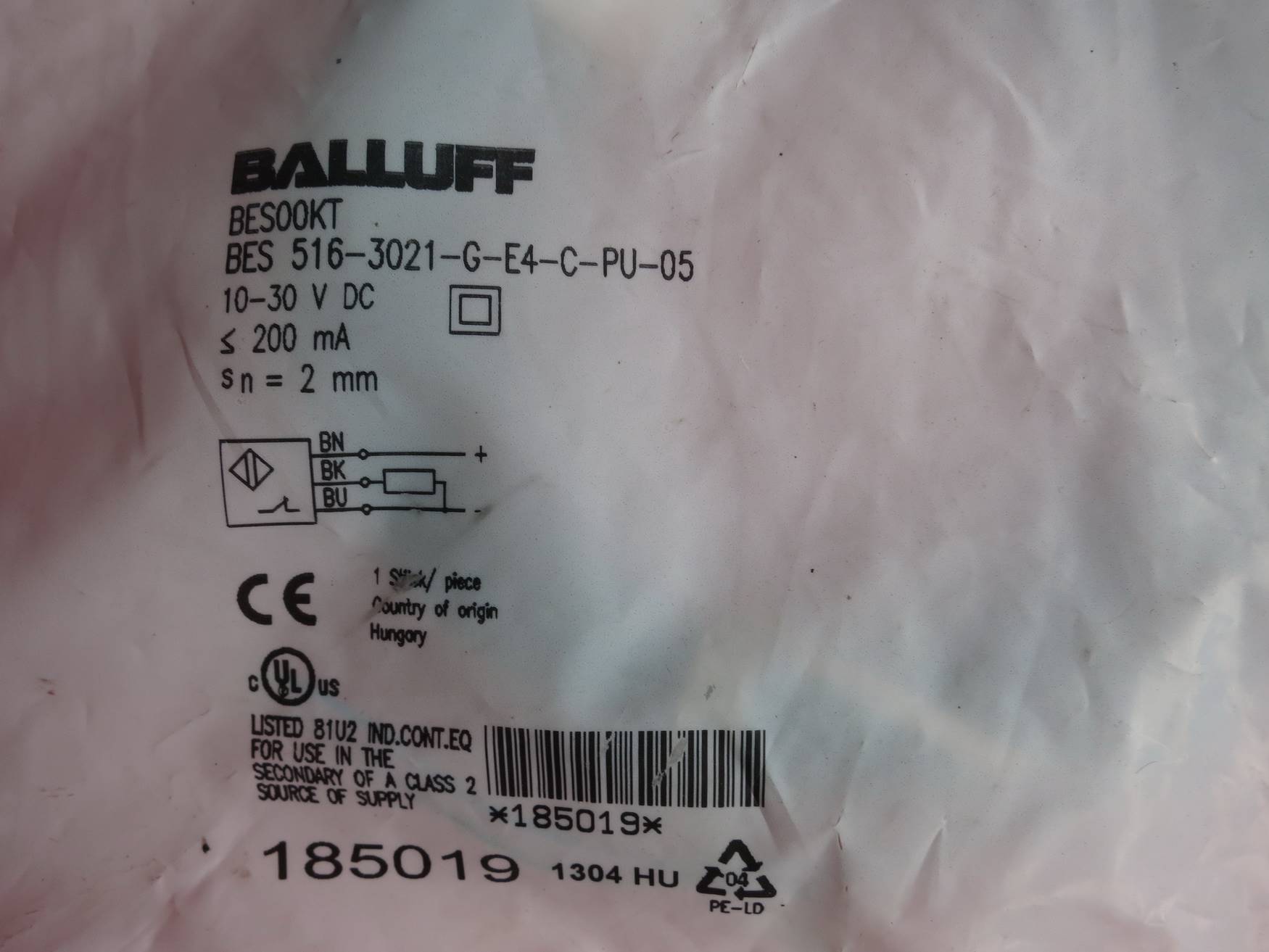 全新原装BALLUFF巴鲁夫BES 516-3021-G-E4-C-PU-05 BES00KT现货