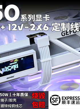 小何全模组12+4定制线PCIE5.1 RTX4090/5090包网编制H++ 12V-2x6