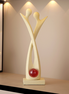 树脂抽象人物极简艺术摆件