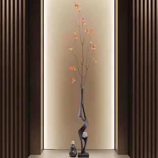 入户玄关细长窄花瓶客厅插花长枝电视柜壁龛开放格轻奢高级感摆件