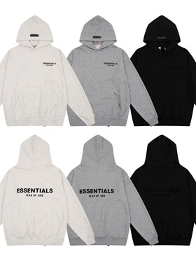 2024早秋新款 FOG 复线厚板字母套头连帽卫衣男女同款一件批代发