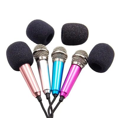 Portable 3.5mm Stereo Studio Mic KTV Karaoke Mini Microphone