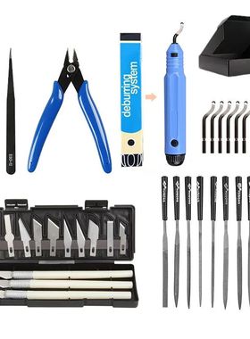 38 Pcs 3D Model Grinding Tool Deburring Engraving Knife Kit