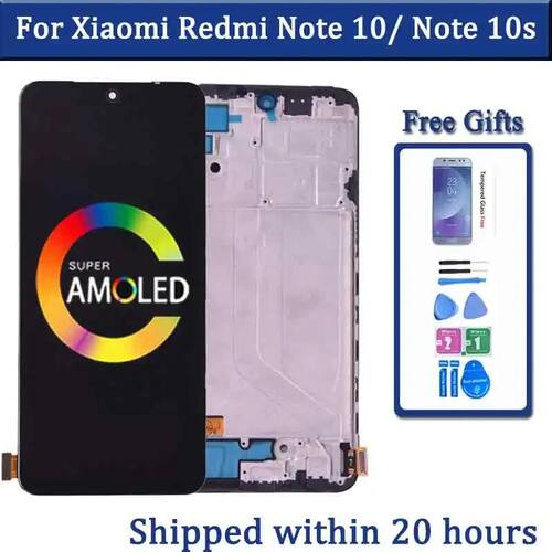 Super Amoled For Xiaomi Redmi Note 10 LCD Display with Touch
