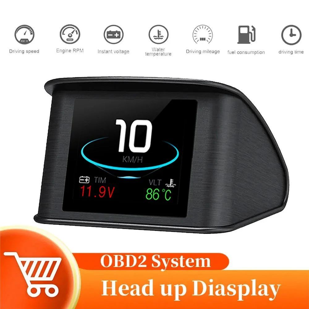 HUD OBD2/GPS Headup Display For Car Smart Gauge Digital Spee