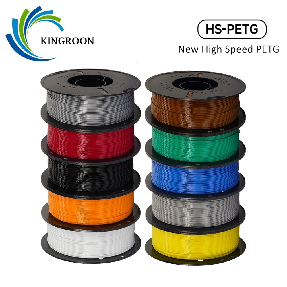 KINGROON Newest HS-PETG 3D Printer Filament 1.75mm High Spee