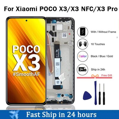 6.67 For Xiaomi POCO X3 Display LCD Touch Screen Digitizer F
