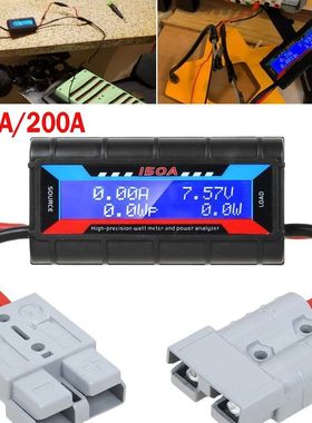 150A/200A Digital LCD Amp Watt Meter Power Analyser Solar Ca