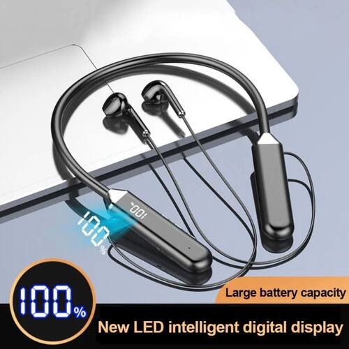 Magnetic Neckband Headphones Wireless Bluetooth 5.2 Earphone