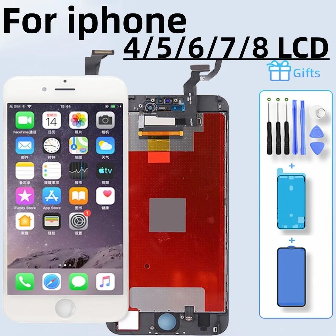 AAA+ Genuine LCD For Iphone 4 5 6 6S Display Touch Screen Di