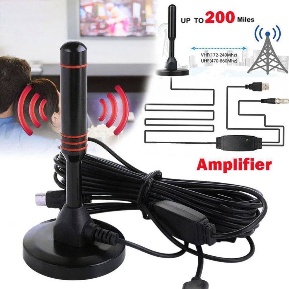 HD TV Antenna Indoor Outdoor Aerial Set 5000 Miles Amplified