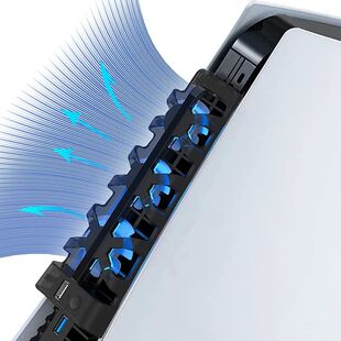 PS5 Cooling Fan with LED Light for Both Disc and Digital Edi