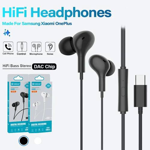 2024 Wired Headphones Digital Decoding Type C Jack 3.5mm DAC