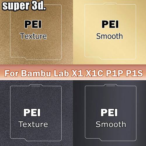Bambulab Build Plate 257x257 Spring Steel Sheet Peo H1H Pey