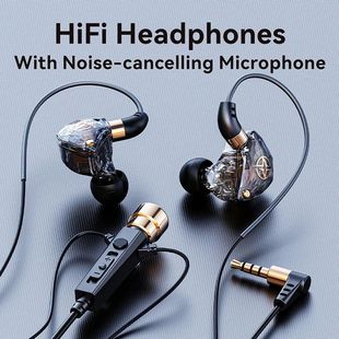 Karaoke HiFi Wired Headphones With Mic Singing Living Headse