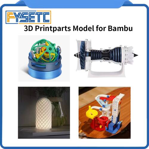 For Bambu Lab Aircraft engine/LED Light/Marble Track/Three-a