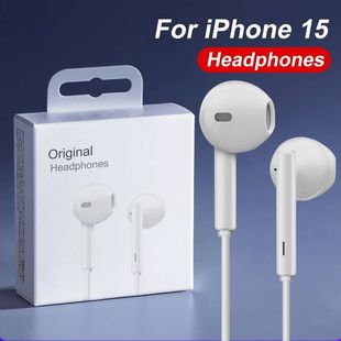 Original Headphones For Apple iPhone 15 Pro Max 14 13 12 11