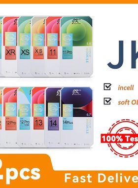 2 Pcs JK Incell For iPhone X XS XR 11 12 12 Pro Max 13 14 Pl