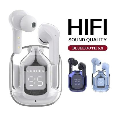 TWS Wireless Bluetooth Headset Transparent ENC Headphones LE