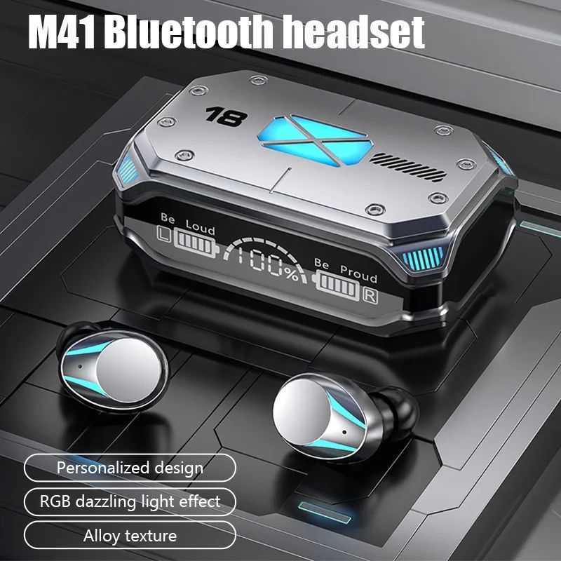 #M41 Bluetooth Earphones Wireless Headphones Smart Touch Dig