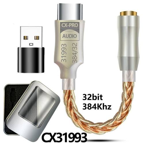 ALC5686 CX31993 HiFi USB DAC Type C to 3.5mm Earphone Amplif