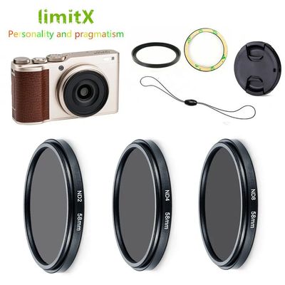 ND2 ND4 ND8 Neutral Density ND Filter & Adapter Ring lens ca