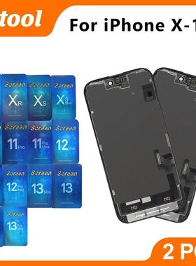 2PCS EBR Incell For iPhone X XR XS Max 11 12 LCD Display For