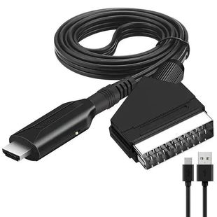 HDMI To SCART Adapter Video Audio Upscale Converter PAL/NTSC